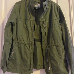 Olive green. Army jacket